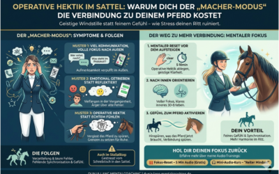 Operative Hektik im Sattel: Warum dich der „Macher-Modus“ die Verbindung zu deinem Pferd kostet